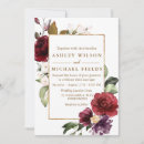 Recherche de burgundy floral mariage invitations Fleurs
