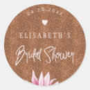Search for bridal shower name tags stickers Blush pink