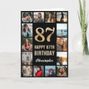 Search for 87th birthday Black and gold