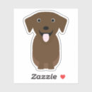 Search for chocolate lab stickers Labrador retriever