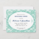 Search for teal rehearsal dinner invitations Vintage