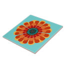 Search for red flower tiles Turquoise