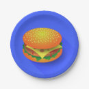 Recherche de hamburger assiettes en papier Nourriture