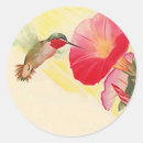 Search for hummingbird and flower stickers Garden