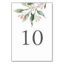 Search for peach flower wedding table cards Botanical