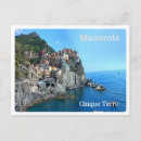 Recherche de terre de manarola cinque cartes postales Europe