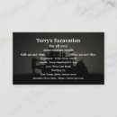 Search for tractor business cards Excavator