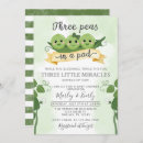 Search for pea in a pod baby shower invitations Watercolor