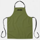 Search for hunter green aprons Army