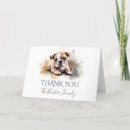 Search for bulldog thank you cards Pet