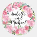Search for pink flowers wedding stickers Greenery