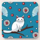 Recherche de chat japonais dessous de verres Mignon
