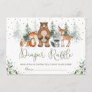 Search for winter diaper raffle baby shower invitations Woodland