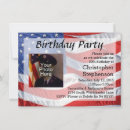 Search for american flag birthday invitations Military