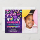 Search for photo bowling invitations Strike up some fun