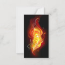 Search for fire note cards Glowing