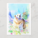 Search for pretty bear postcards Watercolor