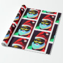 Search for black santa claus wrapping paper Xmas