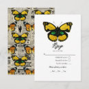 Search for butterflies rsvp cards Vintage
