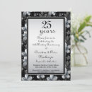 Search for 25th silver wedding anniversary invitations Floral