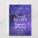 Search for purple night sky invitations Galaxy