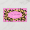 Search for leopard pattern business cards Makeup artist