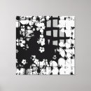 Search for black and white floral canvas prints Pattern
