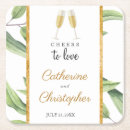 Search for champagne coasters Cheers to love