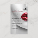 Search for lipstick business cards Girly
