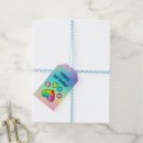 Search for paw print gift tags Colourful