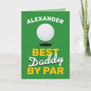 Search for golf puns cards Best dad by par