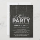 Search for silver bachelorette party invitations Sparkle