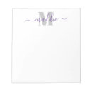 Recherche de tendance girly blocsnotes Monogramme