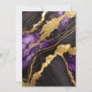 Search for purple black and gold invitations Marble