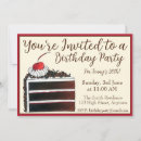 Search for food birthday invitations Bakery