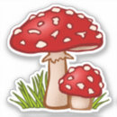 Search for cartoon mushroom stickers Toadstool