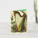 Search for irish harp cards Vintage