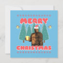Search for funny bigfoot cards Santa