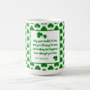Search for st patricks day sayings mugs Four leaf clover