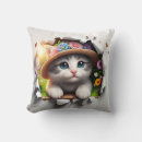 Search for portrait pillows Feline