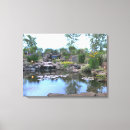 Search for koi fish pond canvas prints Lily