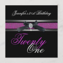 Search for pink purple silver birthday invitations Sweet