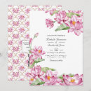 Search for indian lotus wedding invitations Watercolor