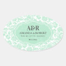 Search for green damask stickers White