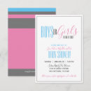 Search for twin gender reveal invitations Pink and blue