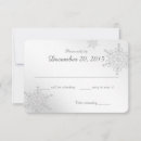Search for silver snowflakes rsvp cards Response