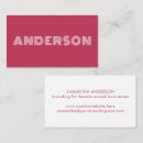 Recherche de fuchsia mini cartes visite Magenta