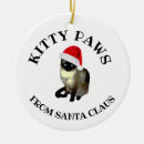 Search for santa cat ornaments Siamese