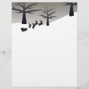 Search for santa letterhead stationery paper Sleigh