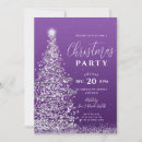 Search for purple silver christmas invitations Elegant